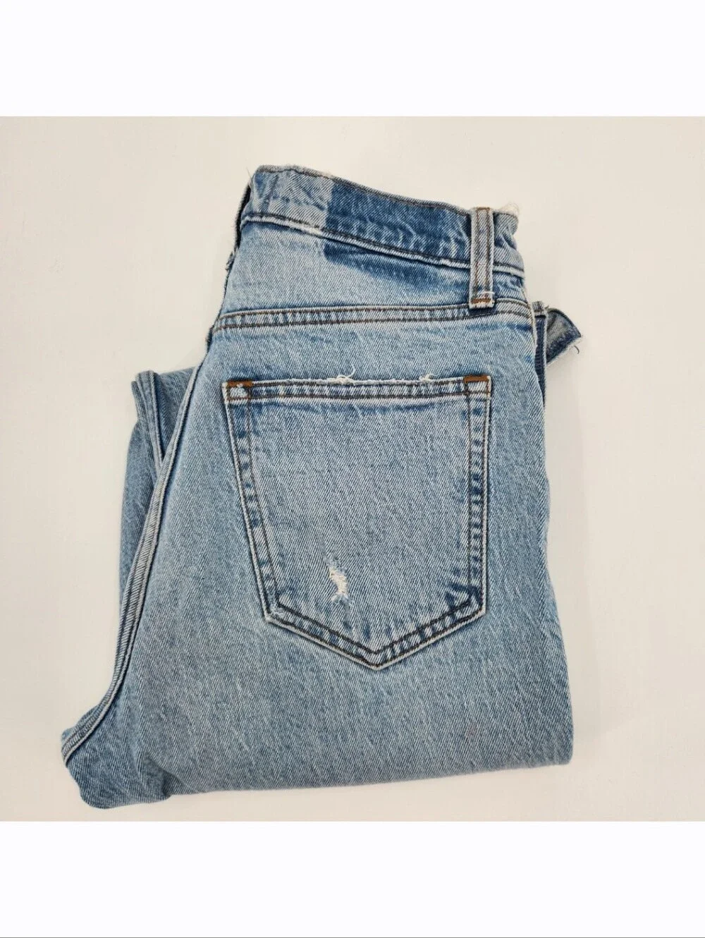 Abercrombie Fitch The 90s Straight Jean Ultra High Rise Womens Size 27/4L Split